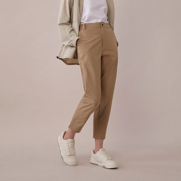 GIORDANO  女裝機能吸濕排汗九分褲 Urban Walker系列 - 58 深卡其