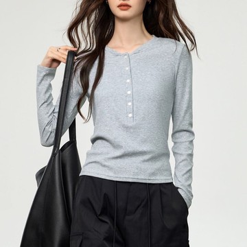 氣質亨利領修身上衣