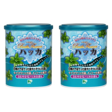 Bath Flower 溫泉入浴劑 薄荷涼 680g 含薄荷油 清涼舒爽  2罐