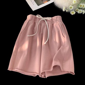 粉色短褲男夏季薄款寬松運動褲美式籃球褲男士夏款褲子休閑五分褲
