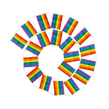 【愛・無界】彩虹串旗-LGBT驕傲/彩虹小物/同志遊行/擺設/裝飾/生活小物/女同志/帥T/LES/同婚/同遊