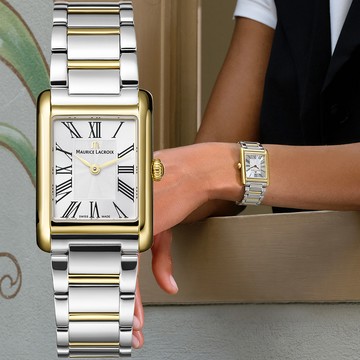 Maurice Lacroix 艾美錶 Fiaba Square 羅馬方形女錶-24X34mm FA1205-PVY02-110-A