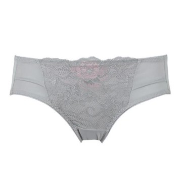 【FELINO 法利諾】圓舞曲蕾絲低腰三角褲 - 典雅灰【86423-94】
