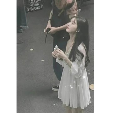 MALCENL KLON偷偷藏不住趙露思同款法式蕾絲刺繡超仙連衣裙女夏季