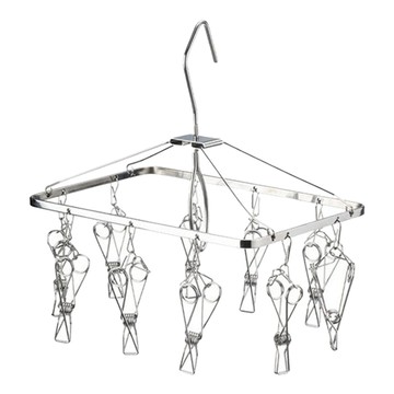 SHIMOYAMA 304不鏽鋼方形晾曬架 10夾