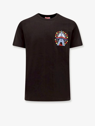 Biologic cotton t-shirt with multicolor embroidery - KENZO PARIS - gender_Man