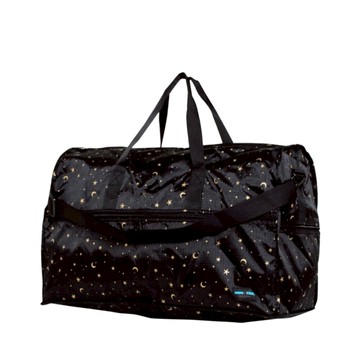 摺疊旅行袋(大) 花紋 七色 星空黑