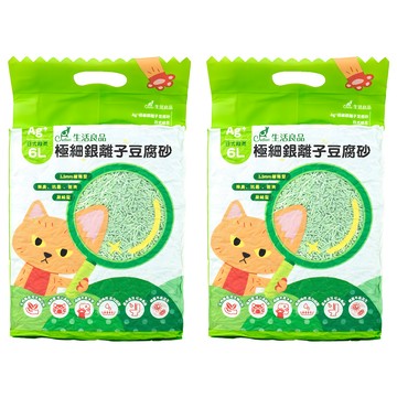 Catfeet 極細銀離子豆腐砂  2個  6L  日式綠茶