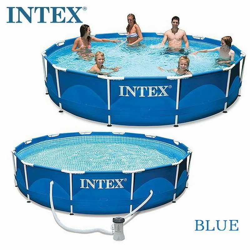 INTEX インテックス プール セット 丸形 直径約L366cm 家庭用プール ...