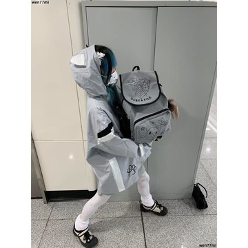 超實惠一 女包 雙肩包 背包【嬰兒檔案】“小貓的爪”可愛少女通勤帆布學生書包大容量雙肩包