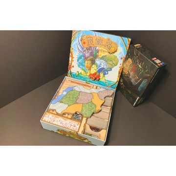 【桌遊侍】靈跡島 烏鴉盒子《免運》正版實體店面快速出貨.木盒.收納.支援厚套.免膠組裝.桌遊收納盒