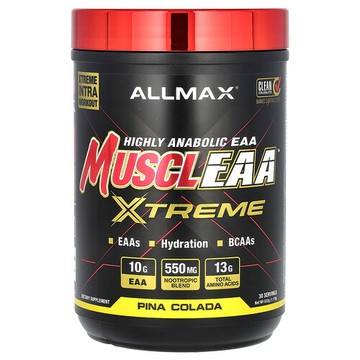 ALLMAX, MUSCLEAA™ Xtreme，菠蘿汁朗姆酒味，1.17 磅（532 克）