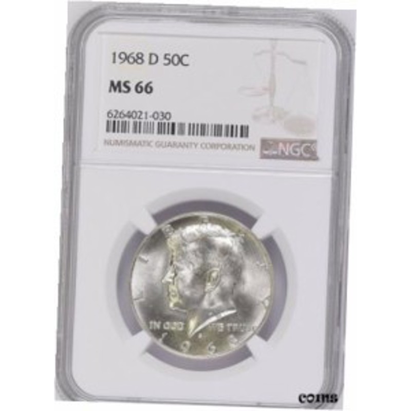 品質保証書付】 アンティークコイン NGC PCGS 1968-D 50C Kennedy Half