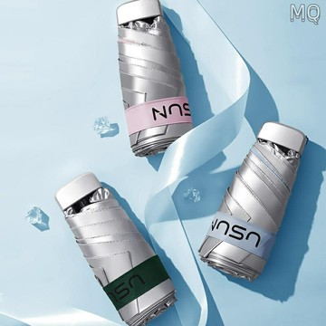 全新 韓國設計 鈦銀膠塗層抗UV防紫外線Mini口袋傘 輕便傘 迷你傘 洋傘 黑膠傘 傘 雨傘 陽傘 遮陽防曬 晴雨傘