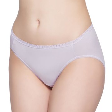 【Swear 思薇爾】 絲芙麗2.0系列M-XXL素面中低腰高衩三角女內褲(小薊紫)