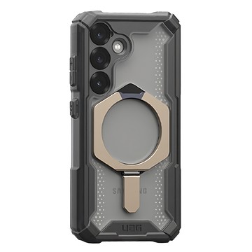 UAG 磁吸耐衝擊支架經典保護殼 三層防護防眩光防刮傷 鋁合金支架穩固耐用 相容MagSafe配件  Galaxy S25+  透灰色(鈦灰圈)