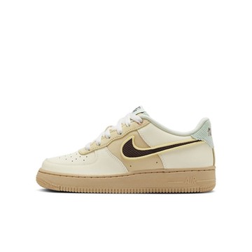 NIKE 耐吉 男女大童休閒鞋-杏色 AIR FORCE 1 LV8 (GS)-HQ3473122