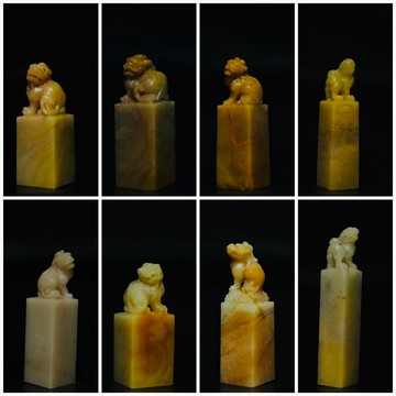 【石至名歸】 台灣現貨 田黃石精雕【招財貔貅】田黃印章 瑞獸印章 貔貅印章 個人章附精美印章收藏禮盒