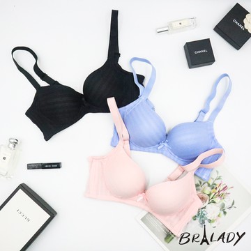 波蕾妮｜輕甜棉花糖 竹炭縲縈無痕機能無鋼圈內衣32-38【M17102】下厚上薄 小胸 厚墊 低脊心 收副乳 軟杯 7