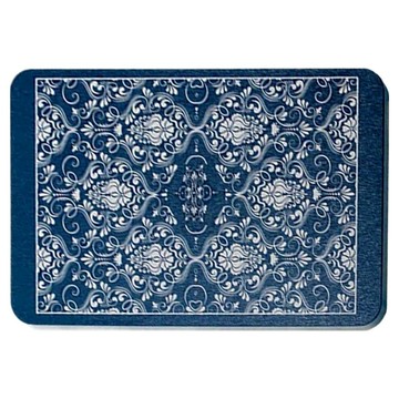 WE CHAMP 軟式乳膠珪藻土地墊  60 x 39 x 0.5cm  巴洛克 深藍色