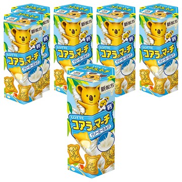 LOTTE 樂天 小熊餅 濃郁奶香 超可愛小熊圖案  37g  6盒