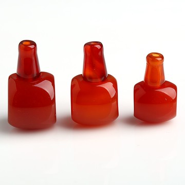 天然紅瑪瑙佛頭三通散件手工串珠子材料 DIY飾品手鏈項鏈配飾