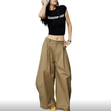 【FJstore】暫時不補 越南品牌 Push push 官方授權經銷 PP KHAKI PANTS 寬褲