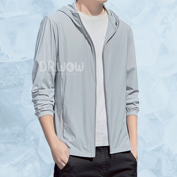 【現貨】DR冰涼防曬連帽外套-男款 冰涼男外套 防曬男外套 連帽男外套 機能 彈性 輕薄 吸濕排汗