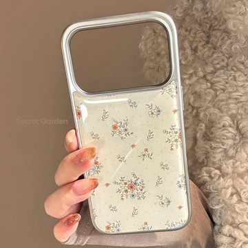 滴膠春日花朵適用蘋果17promax手機殼iphone16高顏值15電鍍14蘋果