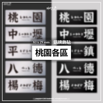 桃園各區/鋁牌飾貼 SunBrother孫氏兄弟 金屬質感 防水 鋁牌 車貼