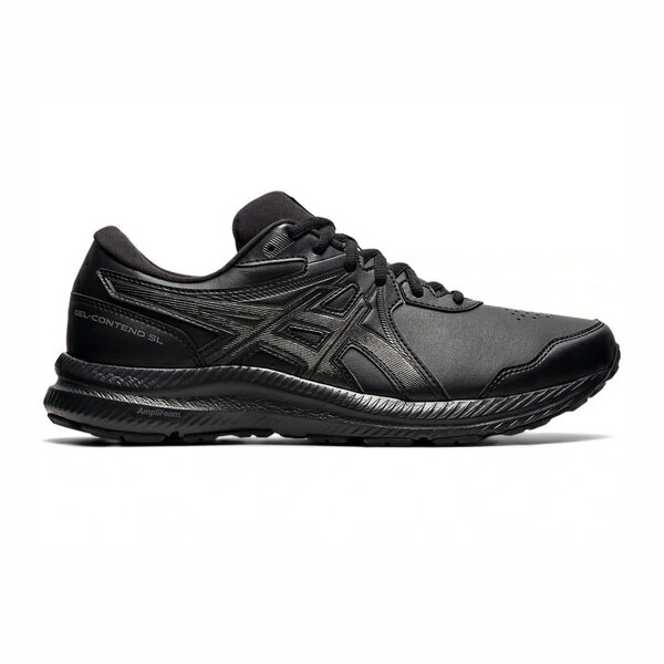 Asics Gel-contend SL 4E [1131A050-001] 男鞋 超寬楦 工作 運動 輕量 皮革 黑