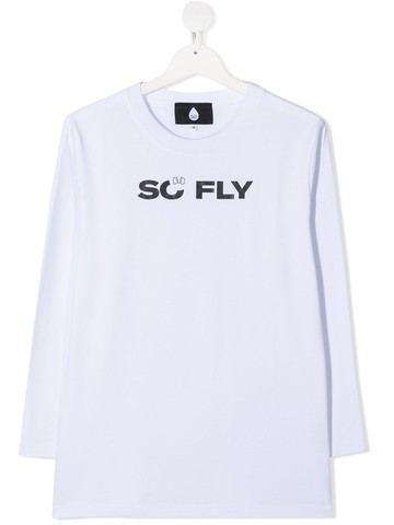 DUOltd - So Fly T-shirt - kids - Cotton - 10 yrs - White
