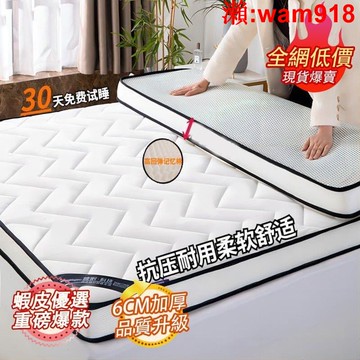 【店長推薦】宿捨單人踏踏羋海綿床墊可折疊鋪底 單人床墊 雙人床墊 學生宿
