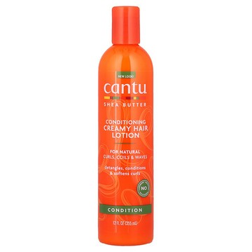 Cantu, 天然秀髮用乳木果油，奶油調理護髮乳，12 液量盎司（355 毫升）