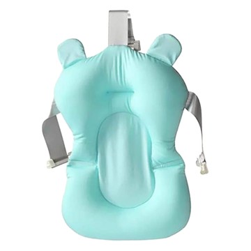 LILIKOKO 哩哩摳摳 嬰兒厚款三釦式浴網 藍色 55x32公分  1個