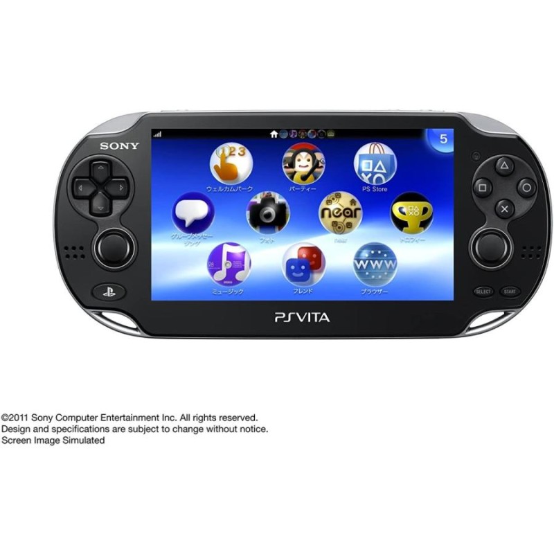 PlayStation Vita 3G/Wi-Fiモデル クリスタル・ブラック (PCH-1100AA01) 本体のみ | LINEショッピング