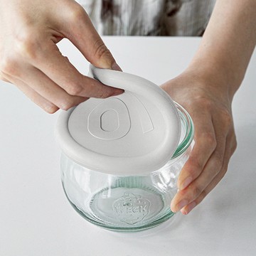 日本 霜山 WECK專用矽膠罐蓋-直徑10cm-3入-多色可選