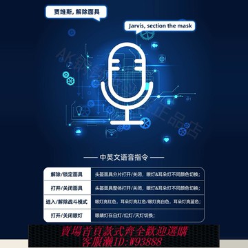{可刷卡 打統編}鋼鐵俠頭盔面具mk5真人可穿戴語音聲控賈維斯電動漫威1/1禮物cos
