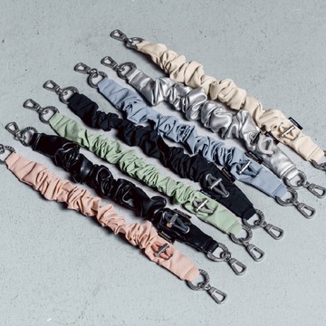 Scrunchie Wrist Strap 手腕掛繩/掛繩片組 煤炭黑