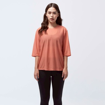 台灣製-華夫格造型上衣-螯蝦橘