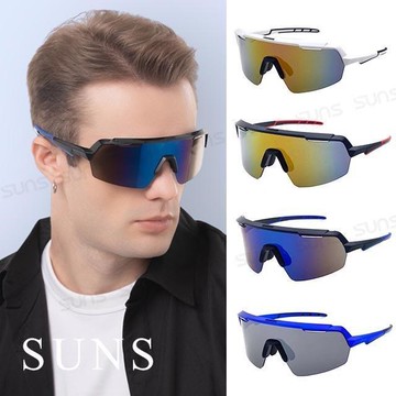 【SUNS】MIT大框運動墨鏡 休閒騎行眼鏡 戶外運動眼鏡/墨鏡 抗UV(518)