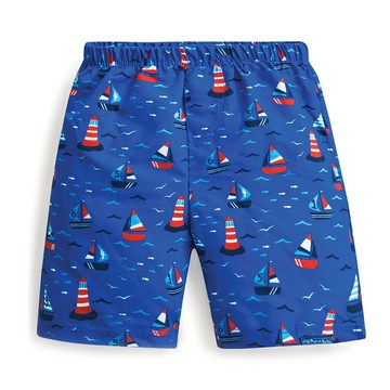 英國 JoJo Maman BeBe - 嬰幼兒/兒童長版泳褲-帆船比賽