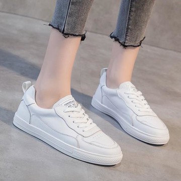 真皮小白鞋新款滑板鞋中年媽媽球鞋厚底單鞋大碼41潮流時尚休閑鞋