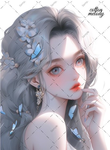 原創貼紙 no.504 人物貼紙 原創貼紙 人物貼紙 女孩貼紙 原創人物貼紙