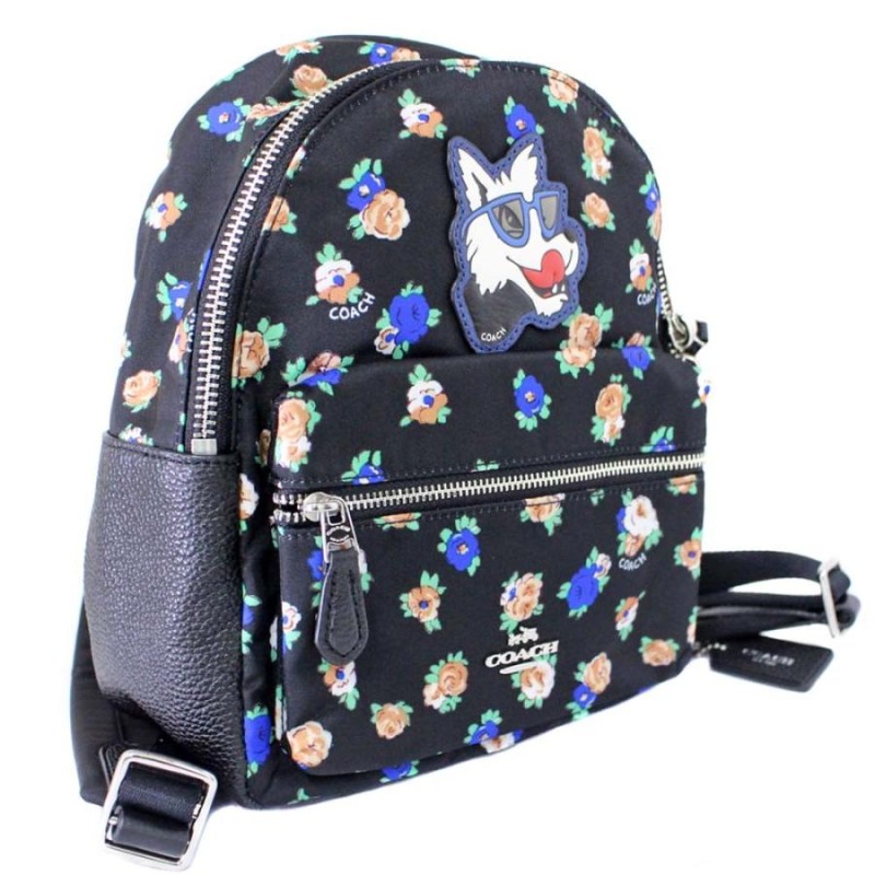 SALE／101%OFF】 COACH コーチ ミニ バックパック ドッグ ワッペン 花