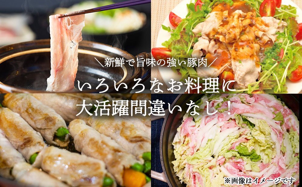 豚肉 小分け 豚 ロース しゃぶしゃぶ 薄切り スライス 1.8kg (300g×6袋) 冷凍 宮崎県産 国産 送料無料 豚しゃぶ 真空 包装 収納 スペース 肉巻き 野菜巻き 炒め物 便利 うす切り 鍋 料理