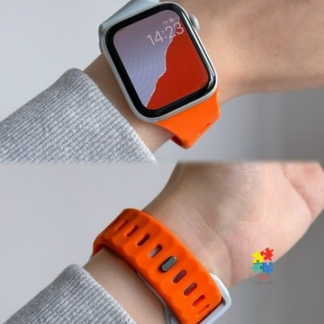 波浪紋 矽膠錶帶 運動 適用 Apple Watch 11 10 9 防汗 SE 蘋果錶帶 46mm 42mm 替換腕帶