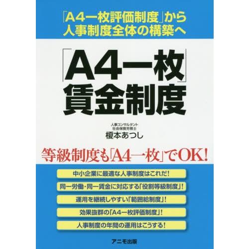 A4一枚 賃金制度 A4一枚評価制度 から人事制度全体の構築へ