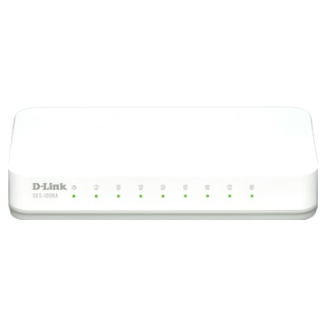 D-Link 友訊 5埠乙太網路交換器 DES-1008A  1個