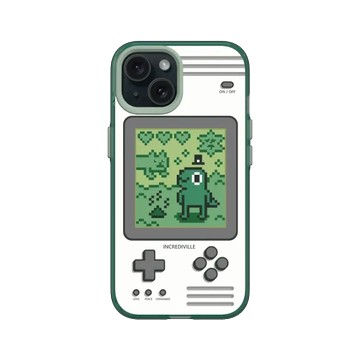 iPhone 15 JellyTint 憂墨綠 - 怪奇事物所 Incrediville - 8-bit所長飼育家